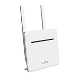 Strong AC1200 Dual Band 4G Router, 4G+ Cat6 up to 300Mbps, Unlocked LTE Router with SIM Card Slot, Gigabit LAN/WAN Ports, Vertical Space-Saving Design, 2 External Antennas, Plug & Play, Secure Network