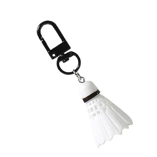 NVOQILIN Simulato Piccolo Badminton Portachiavi Ciondolo Semplice Auto Portachiavi Ornamento Zaino Appendi Decorazione Per Le Donne Uomini Simulato Piccolo Badminton Portachiavi Pendente