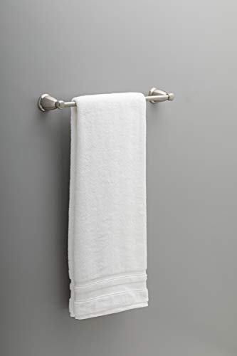 Franklin Brass Kinla 5-Piece Bathroom Set Satin Nickel 18" and 24" Towel Bar Racks, Toilet Paper Holder, Ring, Hook KIN5PC-SN