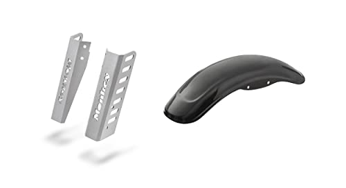 Protection de fourche et garde-boue avant argent haut de gamme Honda Monkey 125