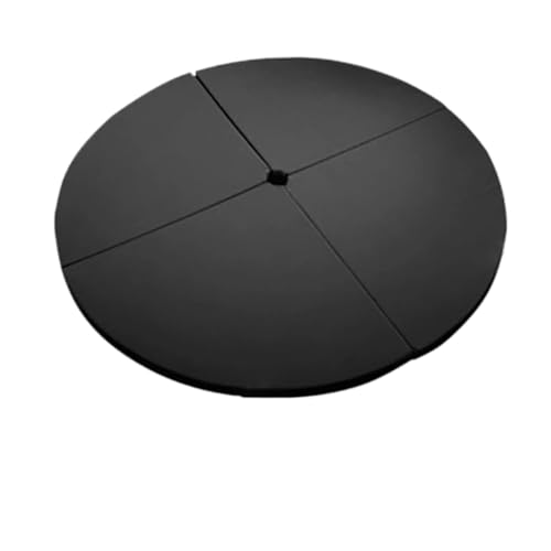 Tapis de pole dance noir robuste avec finitions soignées de 120 cm