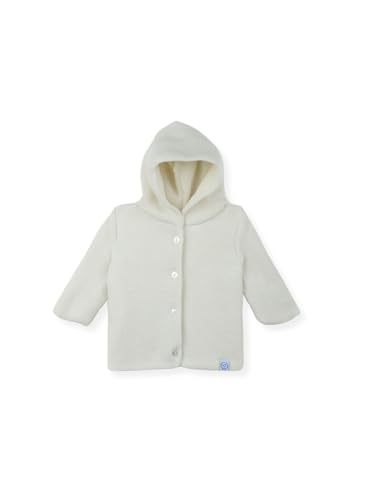 Veste bébé coton bio écru pour la sortie de maternité 0 mois