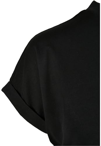 Urban Classics Vestido de Camiseta Estampado de Manga Corta para Mujer, Negro/Negro, XXL