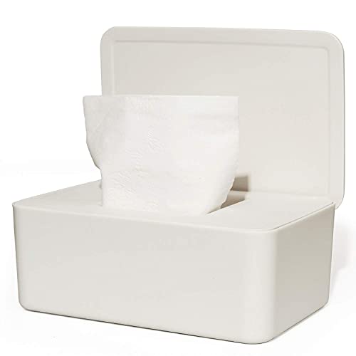 Gonioa - Dispensador de toallitas para bebé, funda para toallitas de bebé, soporte para toallitas de pañales, fácil de abrir y cerrar con pies antideslizantes