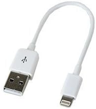 Power Bank Charging Data Cable for iPhone 5S 6 6S & 6S Plus 7 7plus 8 8plus iPhone x (10 cm)-White