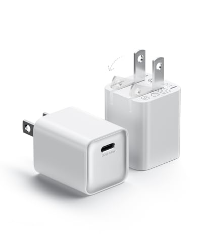 wegear 30W GaN USB C Wall Charger, Compact Charger Block with PD3.0