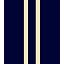Navy With Vegas Gold Stripes