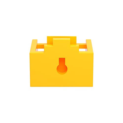 Image of 72 Pcs RJ45 Port Lock with 3 Keys, Locking RJ45 Port /Dust Blocker,Compatible with Computer,TV,Router,Other Devicesrj45 (Yellow)