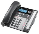 AT&T 1070 4-Line Expandable Corded Phone System with Caller ID/Call Waiting and Speakerphone, 1 Handset, Black/Silver