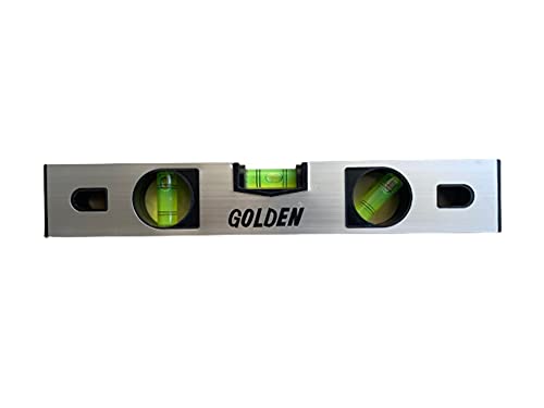 Z-MS01 Golden 12 Inches Magnetic Spirit Level ; 30CM Aluminum Frame Magnetic Carpenter's Level