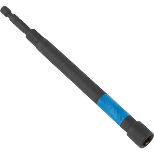 Image of Klein Tools 65411PK3 Magnetic Color-Coded Power Nut Setter Set, 1 /4-Inch Impact Hex Drive, 5-Inch Shaft, Extended Reach, 3-Piece