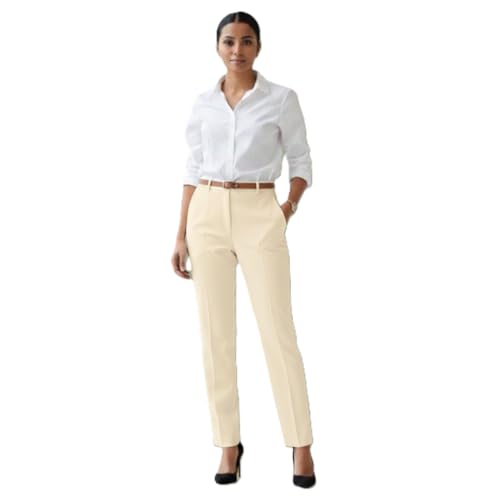 Image of Women Regular Fit Black Formal Pant for Office Wear