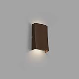 IP54 Faro Barcelona 70832 - NAIROBI LED Lámpara aplique marrón óxido