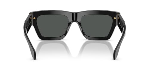 Versace Man Sunglasses Havana Blue Frame, Dark Grey Lenses, 55MM4