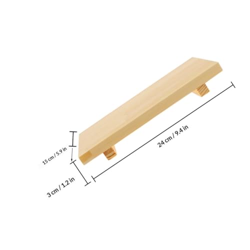 Set de 2 platos estilo japonés para sushi de madera miniatura 2