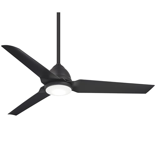 Minka Aire F753L-CL Java LED 54' Outdoor Ceiling Fan with Light and Remote, Coal