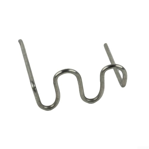 Hosrivae Lot de 100 agrafes ondulées prédécoupées 0 8 mm pour réparation de plastique, agrafes à souder en acier inoxydable pour trous de couture et longues déchirures