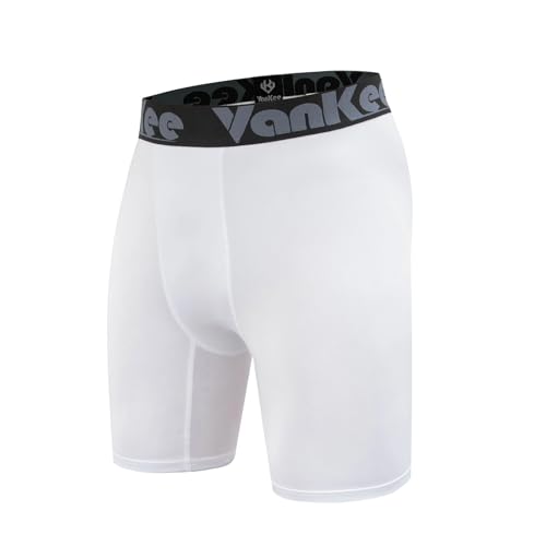 VanKee Mallas Cortas Hombre Secado rápido y Transpirable compresión Polainas Cortas diseño de Malla Pantas Gym para Gym Cycling Running