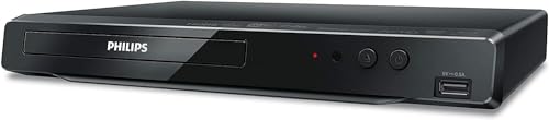 Philips BDP2501/F7 Blu-Ray DVD Player with Built in Wi-Fi and Video upscaling to HD 6FT HDMI Cable Included (Renewed)