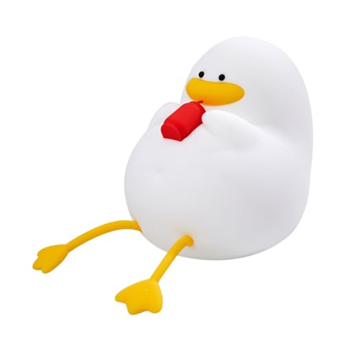 Lámpara de Noche Pato de Silicona Recargable para Dormitorio