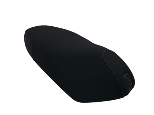 Housse de selle Piaggio Fly 50/150 étanche noire avec surpiqûres bleues
