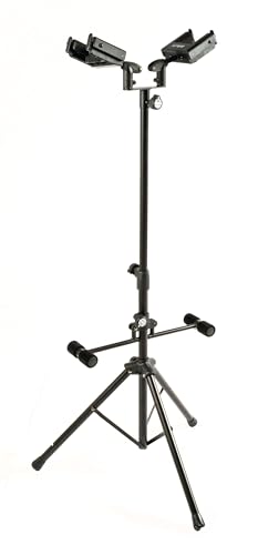 Support guitare double Quik Lok GS528 pour éviter les chutes et protéger vos vernis