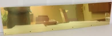 Polished Brass Kick Plate - Magnetic Mounted - Choose The Color and Size for Your Door (6 x 28)
