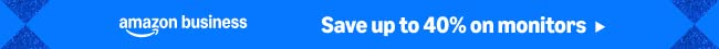 Save up to 40% on monitors