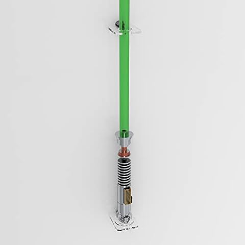 Lightsaber Vertical Wall Rack / Lightsaber Holder Stand - Holder (Clear) Cover