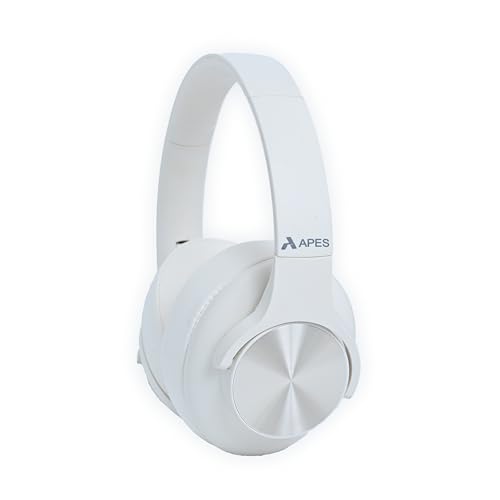 APES Zen Wireless Headphone, 40 mm Dynamic Drivers, 20 Hrs Playtime, V5.4 Bluetooth Headphone, Soft Padded Earcups (White)