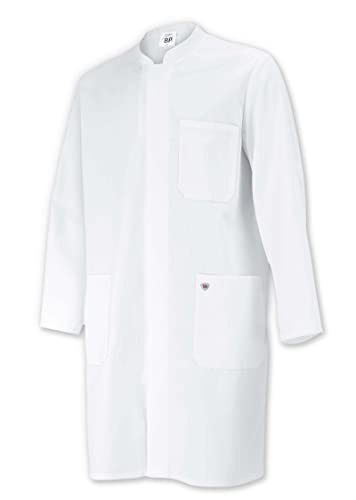Abrigo unisex premium BP 1654-400-21 en polialgodón blanco XL