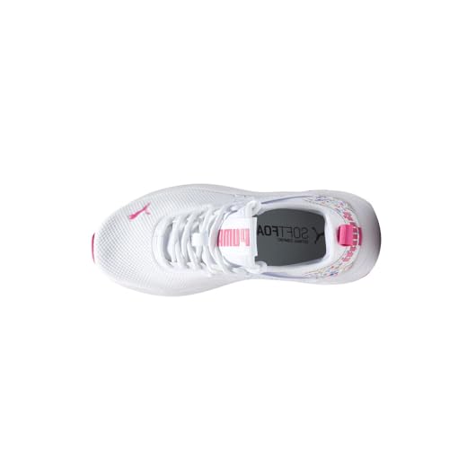 Image of PUMA Unisex-Child, Pacer 23 Bonbon, PUMA White-PUMA Pink, Big Kid, 5