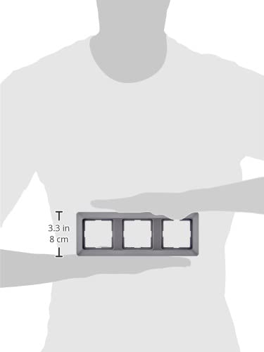 Kopp Abdeckrahmen 3-fach Milano stahl