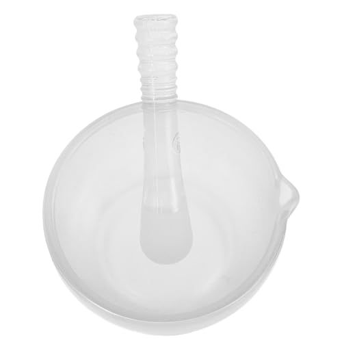 PATKAW Juego de Mortero y Mano para Moler y Mezclar Especias 75 Ml con Base Antideslizante de en Cocina y