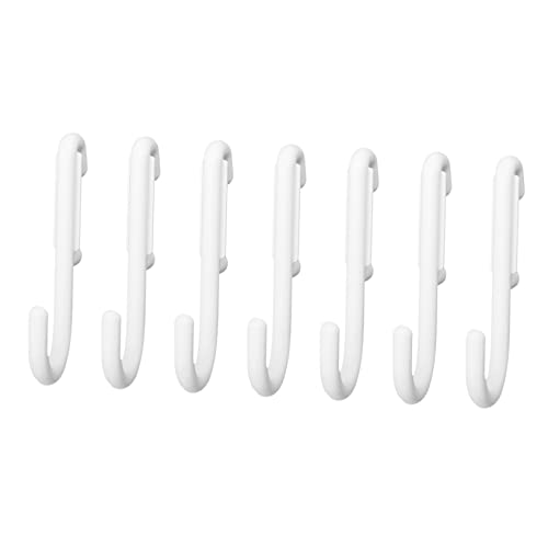 FUNOMOCYA Hooks for Shelves Peg Holes 7pcs Peg Board Shelf Hooks Sturdy and Easy to Fix