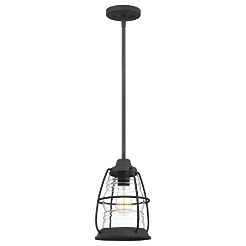 Quoizel Amr1508Mb Admiral Pendant, 1-Light 100 Watts, Mottled Black #TOP21