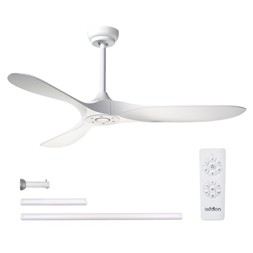 addlon Outdoor Ceiling Fan, 60 inch White Fan with Remote