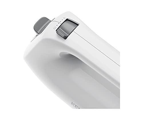 Kenwood QuickMix Lite, Lightweight Hand Mixer Twin Beaters with Slow Speed Start, SureEject Tool, Cord Wrap, HMP10.00WH, 300W Motor, Dishwasher Safe, White