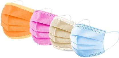 WELLSTAR 10 pcs Each Color Orange,Pink,Beige Blue Dust Proof Breathable Earloop Antiviral Face Mask, Comfortable Nosepin Medical Sanitary Surgical Mask (B09GS4QCZH) Amazon Price History, Amazon Price Tracker