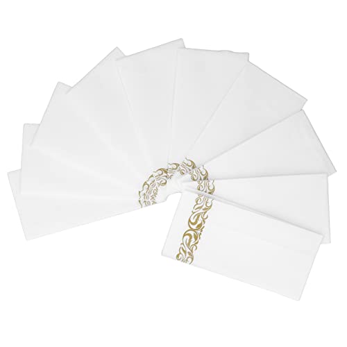 Serviettes dorées , Absorber l'eau   Serviettes de Table Garniture dorée pour Le ménage pour Le dîner    pour la Cover