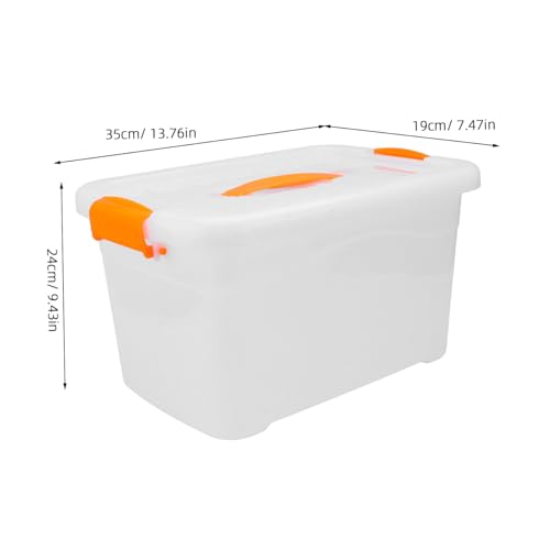 Boîte à jouets plastique robuste Cabilock : conteneur de rangement à poignées - 3