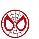 CCI Spider Man Mask Spiderman Face Decal Vinyl Sticker|Cars Trucks Vans Walls Laptop| RED |5.5 x 5.5 in|CCI1550