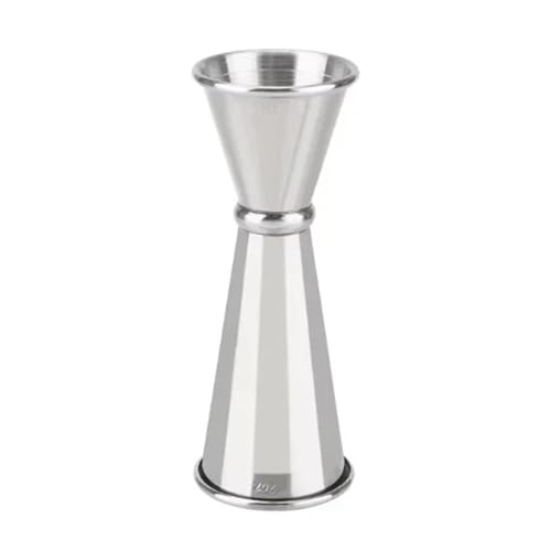 Doseur à cocktail double face 30/60ml en acier durable edge curl
