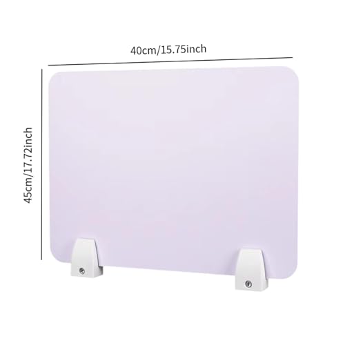 Panneau cloison bureau occultant écran confidentialité PVC table 40x45cm - 4