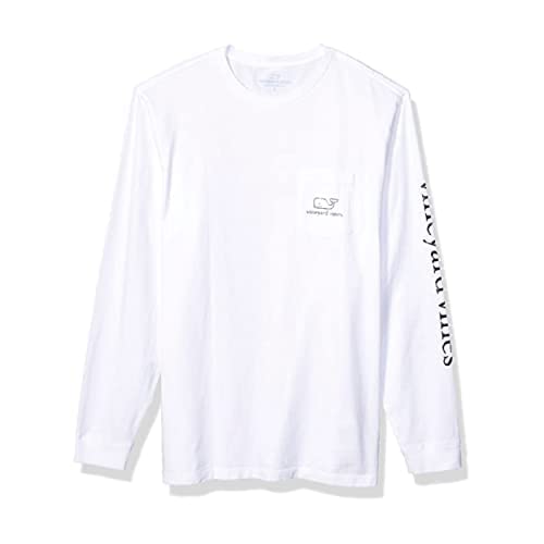 Image of vineyard vines Men's Long Sleeve Vintage Whale Pocket T-Shirt