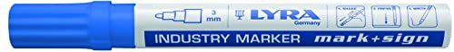 Marqueurs industriels bleus LYRA L4040051 pour marquage technique