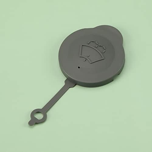 2x Windscreen Washer Cap 289131HA3A Car Windshield Washer Bottle Cap Windshield Washer Fluid Cap Grey Plastic Compatible with Micra K13 2011-2016