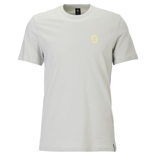T-shirt de loisirs gris Scott Backprint 2026 haut décontracté à col rond pour homme