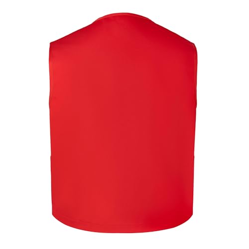 TopTie Two Pocket Unisex Vest Button Up Waistcoat Volunteer Work Vest3