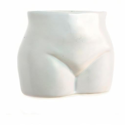 Boxer Gifts Sexy and I Grow It' Novelty Body Shaped Plant Pot | Funny Rude Home Décor Gift, Ceramic, White, One Size